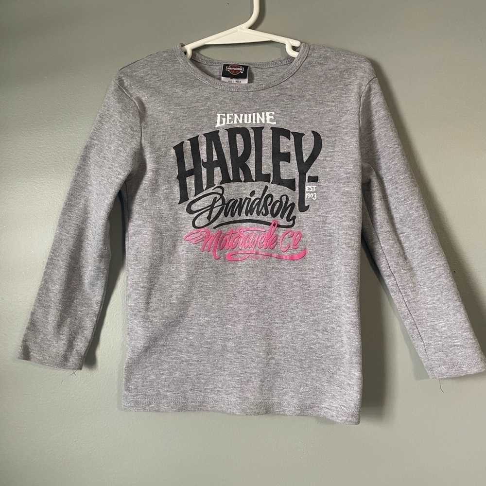Harley Davidson Kids Size 6 long sleeve shirt